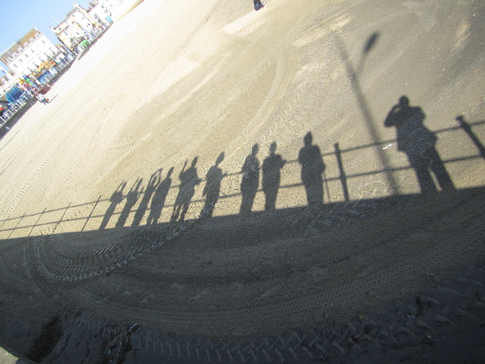 Shadows in the Sand. I know who is rightmost!