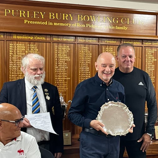 Tony Gallagher Winner of the Jubilee Singles